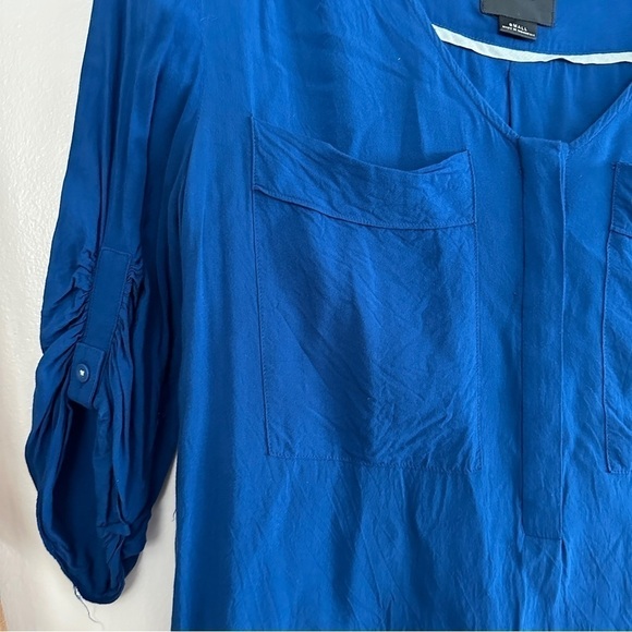Anthropologie Maeve Royal Blue Blouse - Picture 2 of 3